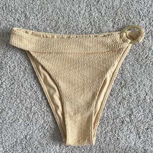 Monday Swimwear High Rise Tan Bikini Bottoms - Size L